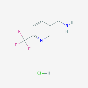 molecular formula C7H8ClF3N2 B1404160 (6-(三氟甲基)吡啶-3-基)甲胺盐酸盐 CAS No. 1956369-51-9