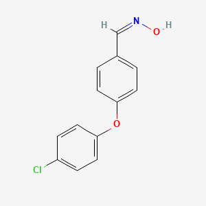 molecular formula C13H10ClNO2 B14041606 (NZ)-N-[[4-(4-chlorophenoxy)phenyl]methylidene]hydroxylamine 