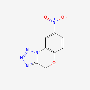 molecular formula C8H5N5O3 B14041613 8-nitro-4H-tetrazolo[5,1-c][1,4]benzoxazine CAS No. 128615-88-3