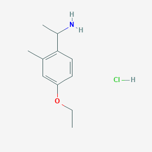 B1404162 1-(4-Ethoxy-2-methylphenyl)-ethylamine hydrochloride CAS No. 2204959-41-9