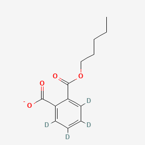 molecular formula C13H15O4- B14041622 Monopentyl Phthalate-d4 