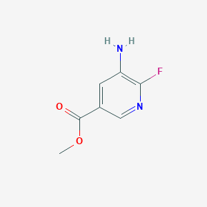 molecular formula C7H7FN2O2 B14041657 Methyl 5-Amino-6-fluoronicotinate 