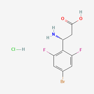 (R)-3-Amino-3-(4-bromo-2,6-difluorophenyl)propanoic acid hydrochloride