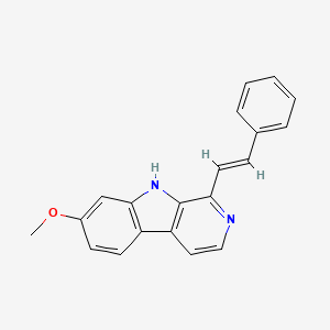 7-methoxy-1-[(E)-2-phenylethenyl]-9H-pyrido[3,4-b]indole