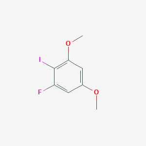 molecular formula C8H8FIO2 B14041711 1,5-Dimethoxy-3-fluoro-2-iodobenzene 