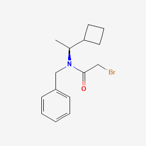 molecular formula C15H20BrNO B14041738 (S)-N-benzyl-2-bromo-N-(1-cyclobutylethyl)acetamide 