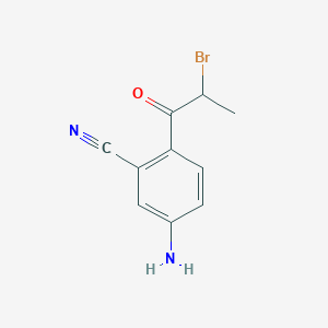 1-(4-Amino-2-cyanophenyl)-2-bromopropan-1-one