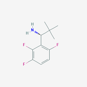 molecular formula C11H14F3N B14041776 (R)-2,2-Dimethyl-1-(2,3,6-trifluorophenyl)propan-1-amine 