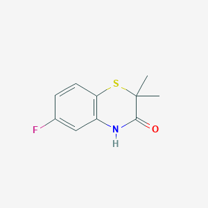 2h-1,4-Benzothiazin-3(4h)-one,6-fluoro-2,2-dimethyl-