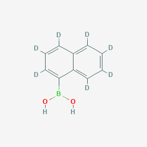 molecular formula C10H9BO2 B14041795 (Naphthalen-1-yl-d7)boronic acid 