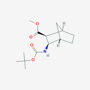 molecular formula C14H23NO4 B14041800 rel-Methyl (1R,2S,3R,4S)-3-((tert-butoxycarbonyl)amino)bicyclo[2.2.1]heptane-2-carboxylate 