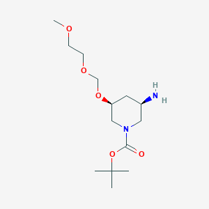 (3R,5S)-tert-Butyl 3-amino-5-((2-methoxyethoxy)methoxy)piperidine-1-carboxylate