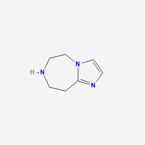 molecular formula C7H11N3 B1404184 6,7,8,9-四氢-5H-咪唑并[1,2-d][1,4]二氮杂卓 CAS No. 933742-83-7