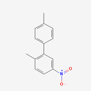 molecular formula C14H13NO2 B14041850 2,4'-Dimethyl-5-nitro-1,1'-biphenyl 