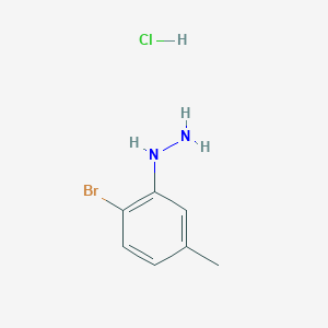 molecular formula C7H10BrClN2 B1404187 (2-溴-5-甲基苯基)肼盐酸盐 CAS No. 60481-41-6