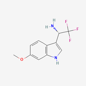 (S)-2,2,2-Trifluoro-1-(6-methoxy-1H-indol-3-YL)ethan-1-amine