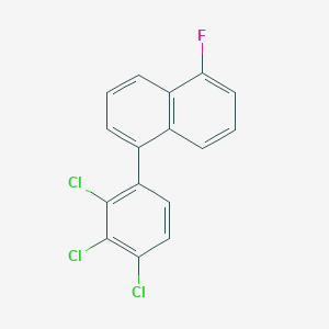 1-Fluoro-5-(2,3,4-trichlorophenyl)naphthalene