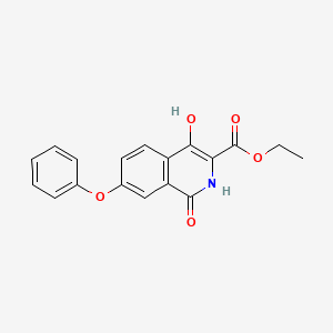 Ethyl 1,4-dihydroxy-7-phenoxyisoquinoline-3-carboxylate