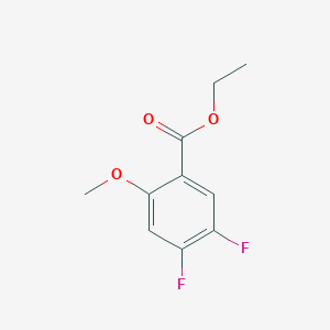 molecular formula C10H10F2O3 B14041962 Ethyl 4,5-difluoro-2-methoxybenzoate 