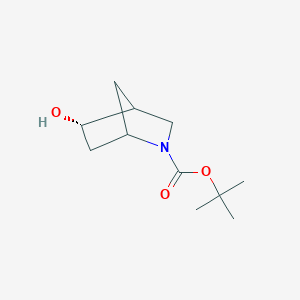 molecular formula C11H19NO3 B14042012 tert-Butyl5-hydroxy-2-azabicyclo[2.2.1]heptane-2-carboxylate 