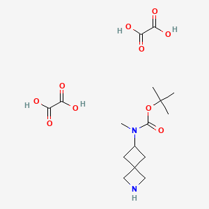 Tert-butyl N-(2-azaspiro[3.3]heptan-6-YL)-N-methyl-carbamate bis(oxalic acid)