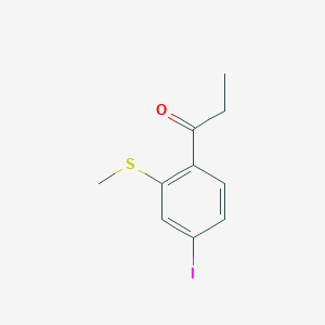 1-(4-Iodo-2-(methylthio)phenyl)propan-1-one