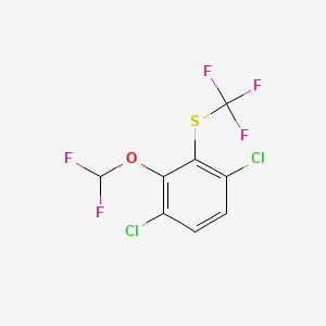 1,4-Dichloro-2-difluoromethoxy-3-(trifluoromethylthio)benzene