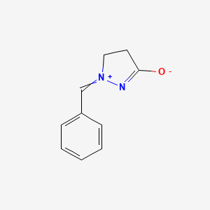 molecular formula C10H10N2O B14042067 2-Benzylidene-3,4-dihydropyrazol-2-ium-5-olate 