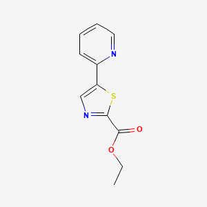 molecular formula C11H10N2O2S B14042074 Ethyl 5-(pyridin-2-YL)thiazole-2-carboxylate 