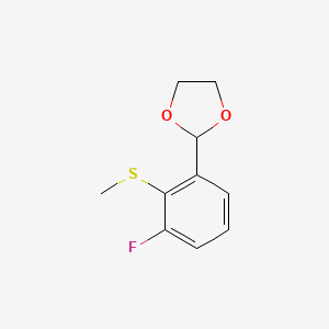 2-(3-Fluoro-2-(methylthio)phenyl)-1,3-dioxolane