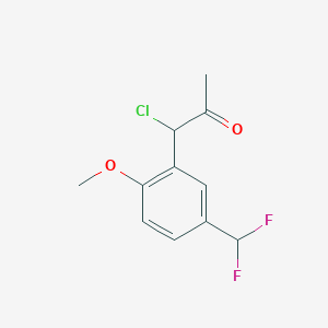 1-Chloro-1-(5-(difluoromethyl)-2-methoxyphenyl)propan-2-one