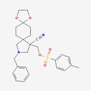 (2-Benzyl-4-cyano-9,12-dioxa-2-azadispiro[4.2.48.25]tetradecan-4-yl)methyl 4-methylbenzenesulfonate