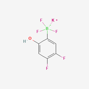 molecular formula C6H3BF5KO B14042130 Potassium (4,5-difluoro-2-hydroxyphenyl)trifluoroborate 