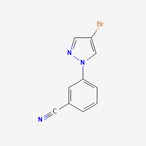B1404214 3-(4-Bromo-1H-pyrazol-1-yl)benzonitrile CAS No. 546142-07-8