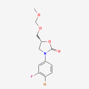 (R)-3-(4-Bromo-3-fluorophenyl)-5-((methoxymethoxy)methyl)oxazolidin-2-one