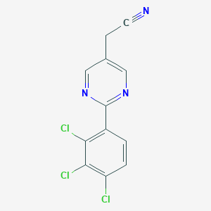 2-(2,3,4-Trichlorophenyl)pyrimidine-5-acetonitrile