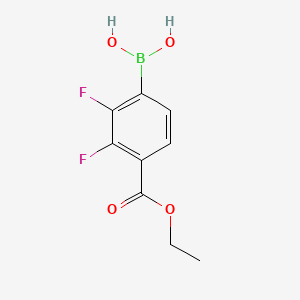 molecular formula C9H9BF2O4 B14042200 (4-(Ethoxycarbonyl)-2,3-difluorophenyl)boronic acid 