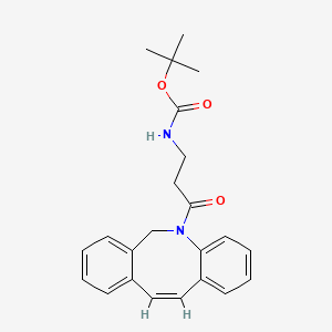 molecular formula C23H26N2O3 B14042205 (Z)-tert-butyl (3-(dibenzo[b,f]azocin-5(6H)-yl)-3-oxopropyl)carbamate 