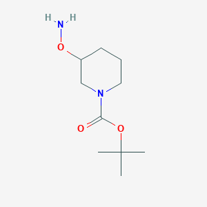 molecular formula C10H20N2O3 B1404224 叔丁基3-(氨氧基)哌啶-1-羧酸酯 CAS No. 143540-11-8