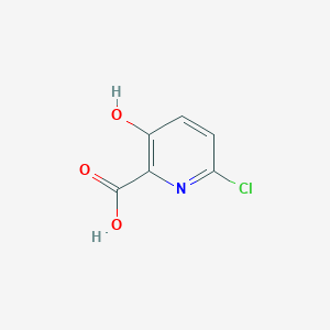 molecular formula C6H4ClNO3 B14042296 6-Chloro-3-hydroxypicolinic acid 