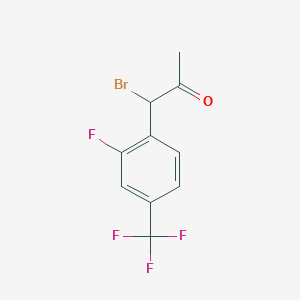 1-Bromo-1-(2-fluoro-4-(trifluoromethyl)phenyl)propan-2-one