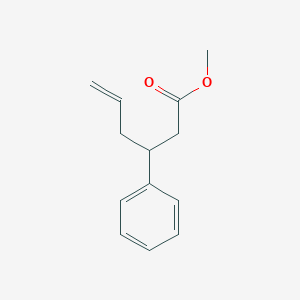 molecular formula C13H16O2 B14042313 Methyl 3-phenylhex-5-enoate 