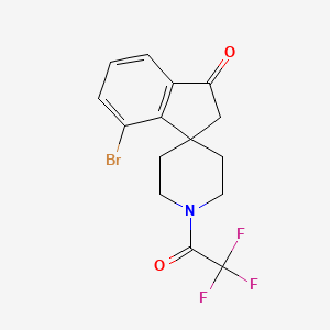 7-Bromo-1-(2,2,2-trifluoroacetyl)spiro[indene-1,4-piperidin]-3(2H)-one