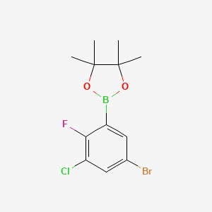 2-(5-Bromo-3-chloro-2-fluorophenyl)-4,4,5,5-tetramethyl-1,3,2-dioxaborolane