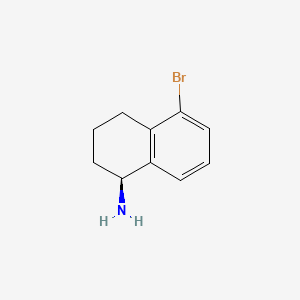 B1404240 (S)-5-Bromo-1,2,3,4-tetrahydro-naphthalen-1-ylamine CAS No. 676136-31-5