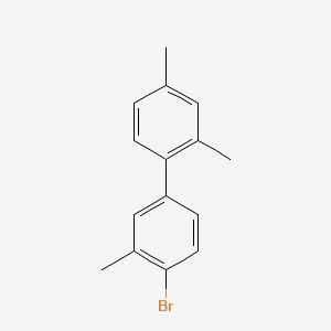 molecular formula C15H15Br B14042462 4'-Bromo-2,3',4-trimethyl-1,1'-biphenyl 