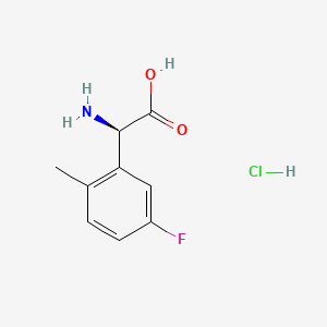 (R)-2-Amino-2-(5-fluoro-2-methylphenyl)acetic acid hydrochloride