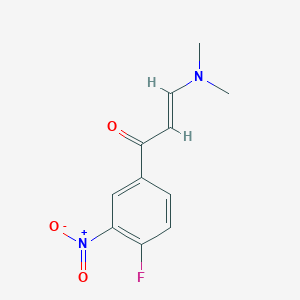 (2E)-3-(dimethylamino)-1-(4-fluoro-3-nitrophenyl)prop-2-en-1-one