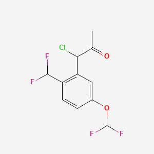 1-Chloro-1-(5-(difluoromethoxy)-2-(difluoromethyl)phenyl)propan-2-one