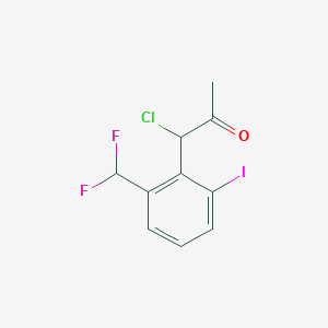 1-Chloro-1-(2-(difluoromethyl)-6-iodophenyl)propan-2-one